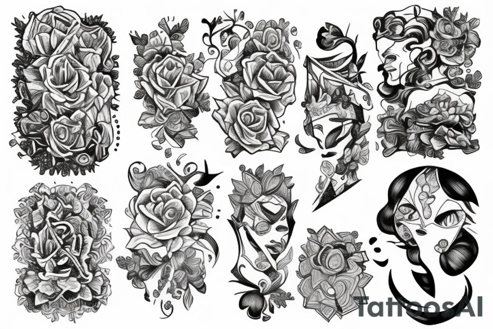 Puzzle pieces tattoo idea