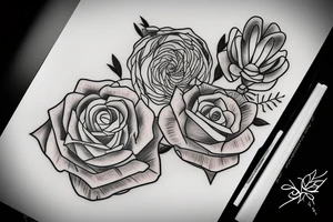 Arizona with wedding ring and birthday cake tattoo idea