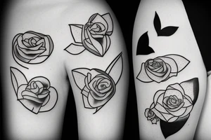 The contradiction between love and hate tattoo idea