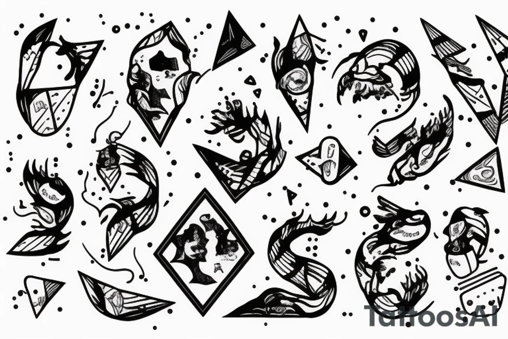 Two best friends falling apart tattoo idea