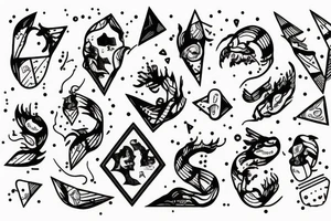 Two best friends falling apart tattoo idea