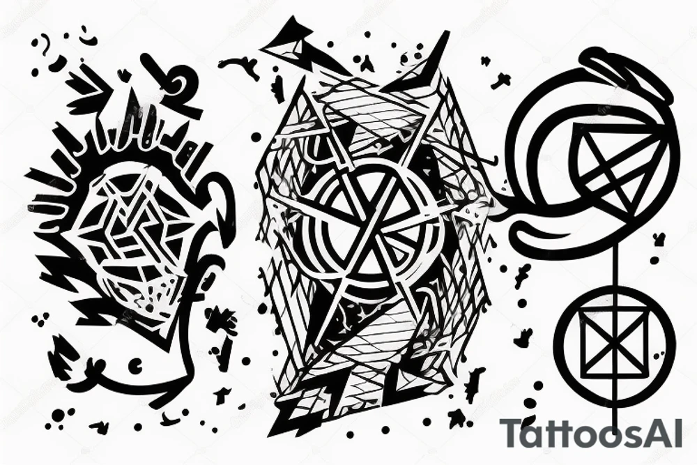 Two best friends falling apart tattoo idea