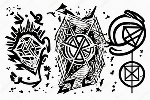 Two best friends falling apart tattoo idea