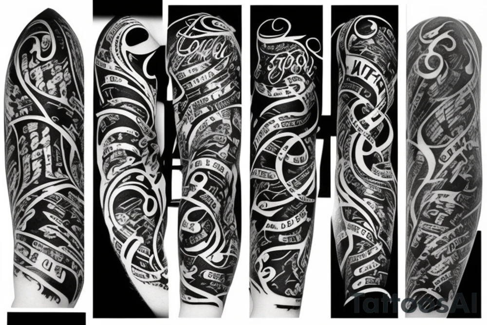 "One Last Time" calligraphy tattoo idea