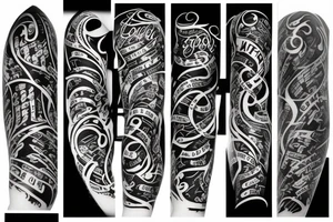 "One Last Time" calligraphy tattoo idea