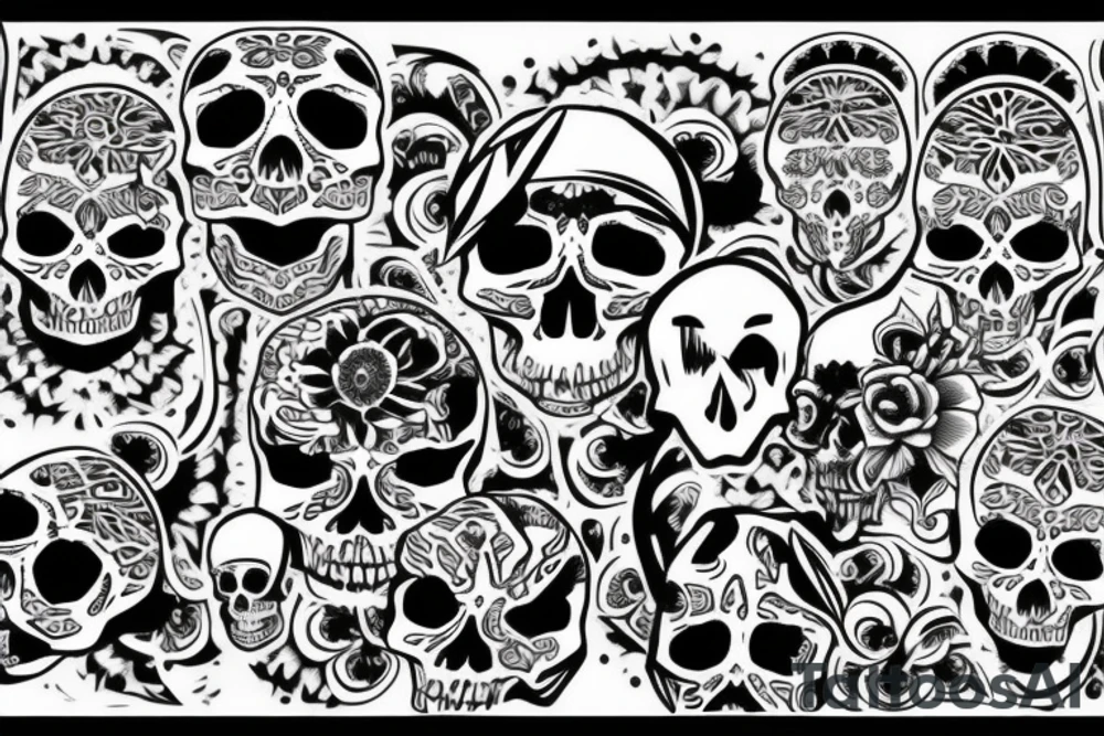 Skull tattoo idea