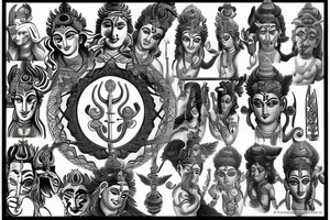 God Shiva symbolism tattoo idea