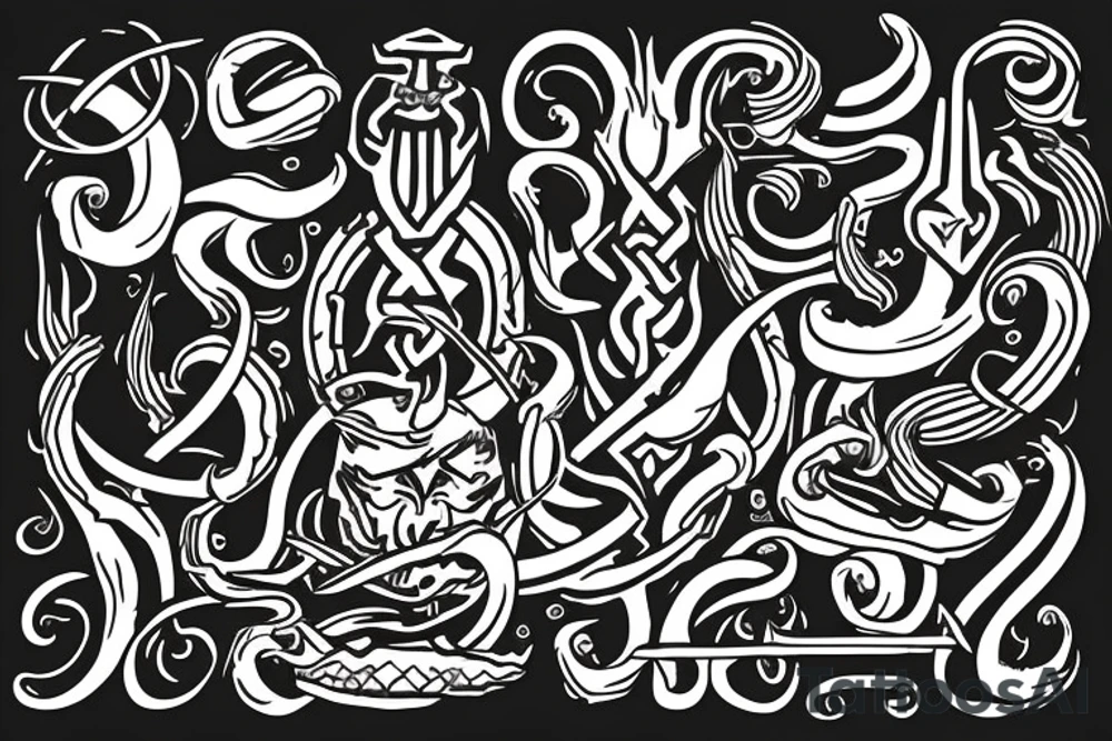 trident om tattoo idea