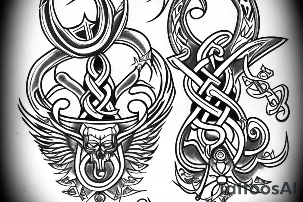 trident om tattoo idea