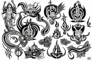 symbol of lord shiva tattoo idea