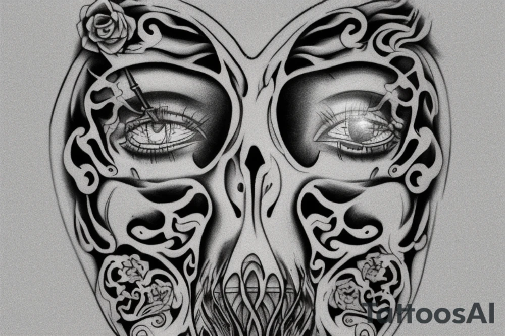 Some kind of machine bone structure that would go on the back of my hand or my back tattoo idea