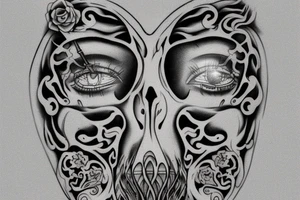 Some kind of machine bone structure that would go on the back of my hand or my back tattoo idea