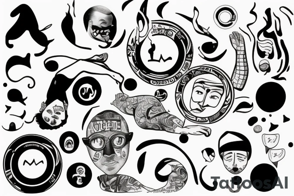 Swimming in circles Mac miller tattoo idea