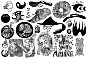 Swimming in circles Mac miller tattoo idea