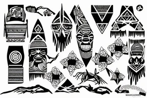 Congo africa tattoo idea