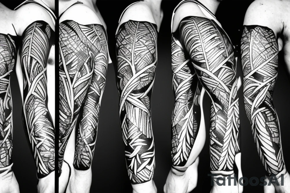 Congo africa rainforest tattoo idea