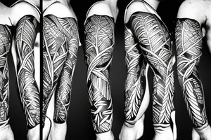 Congo africa rainforest tattoo idea