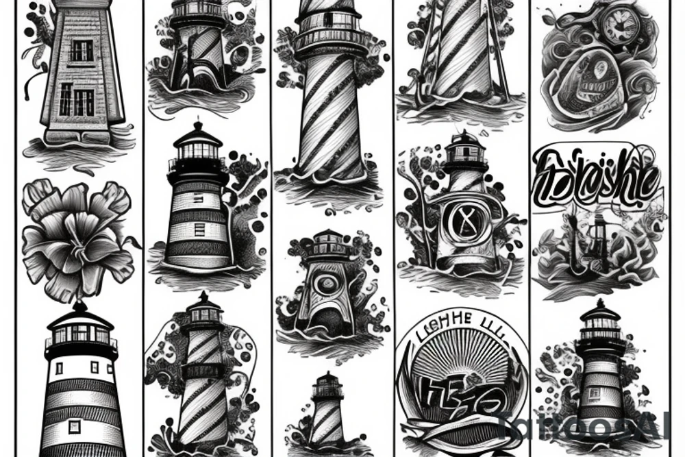 Lighthouse tattoo idea