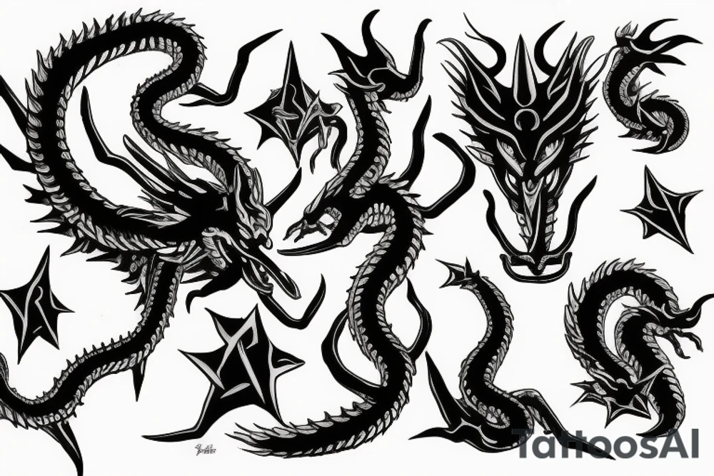 Slifer the sky dragon tattoo idea