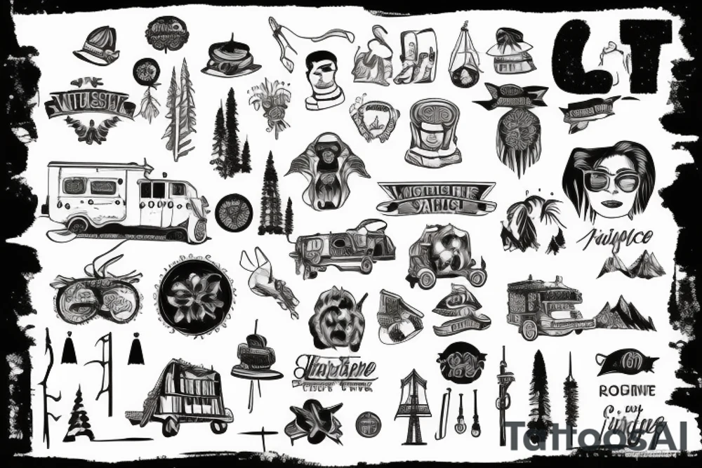 Northern California, Yosemite, burning man, San Francisco tattoo idea