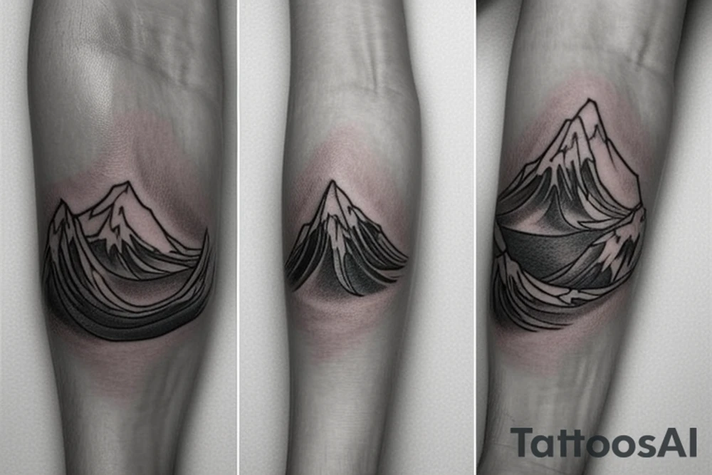 Its supposed to be a cover up tatto on the wrist. I want the elements to be waves and or boat tattoo idea