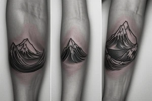 Its supposed to be a cover up tatto on the wrist. I want the elements to be waves and or boat tattoo idea