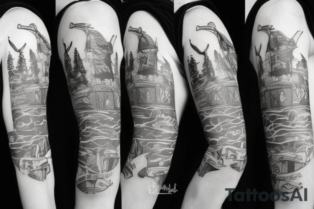 A small Peter pan hat in one line tattoo idea