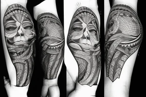 Wealth and helping people tattoo idea