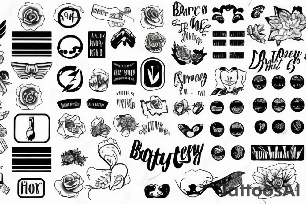 battery stickers tattoo idea
