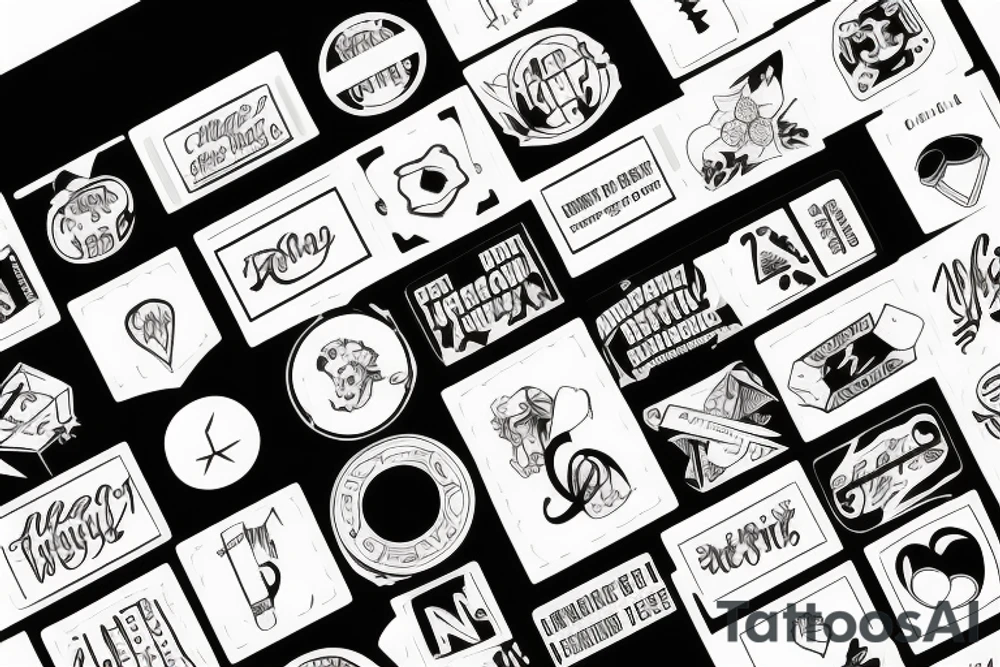 battery stickers tattoo idea