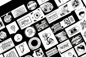 battery stickers tattoo idea