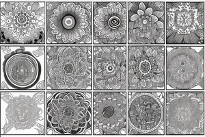 Fine line mit Mandala als traumfenger tattoo idea