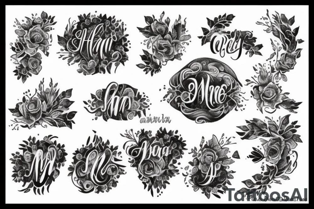 my wife's name Asya tattoo idea