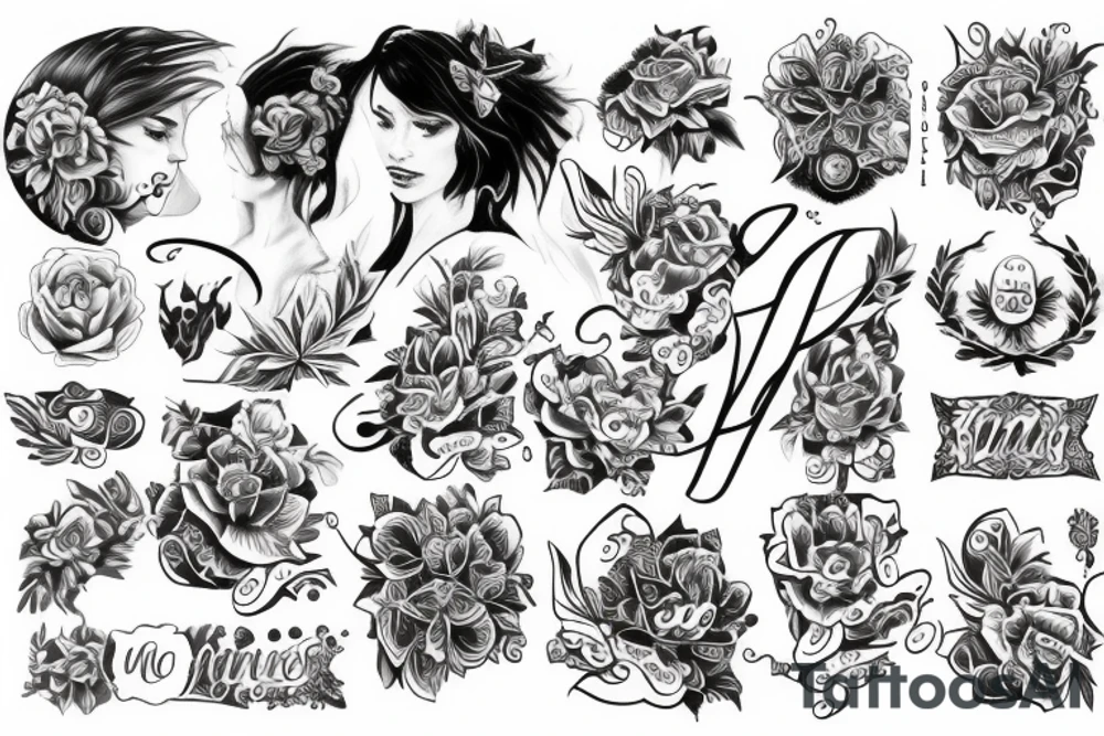 my wife's name Asya tattoo idea