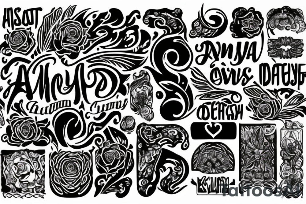 my wife's name Asya tattoo idea