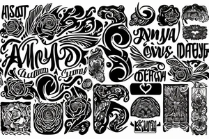 my wife's name Asya tattoo idea