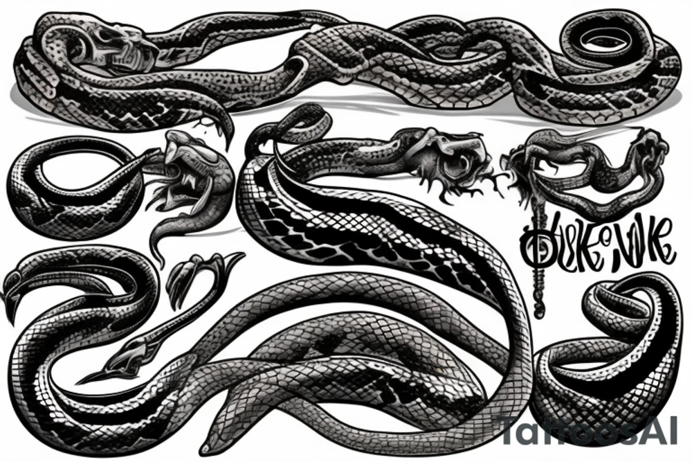 Elements 
inside snake tattoo idea