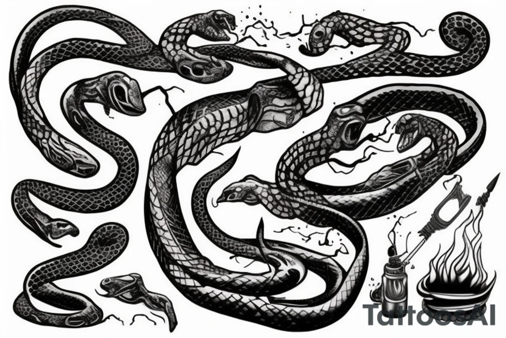 Elements 
inside snake tattoo idea
