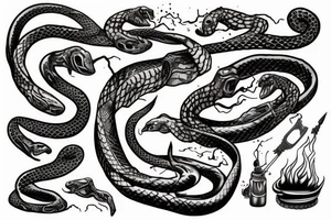 Elements 
inside snake tattoo idea
