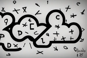 Letter 'Z' with cloud on it (to represent cloud platform) tattoo idea