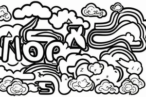 Letter 'Z' with cloud on it (to represent cloud platform) tattoo idea