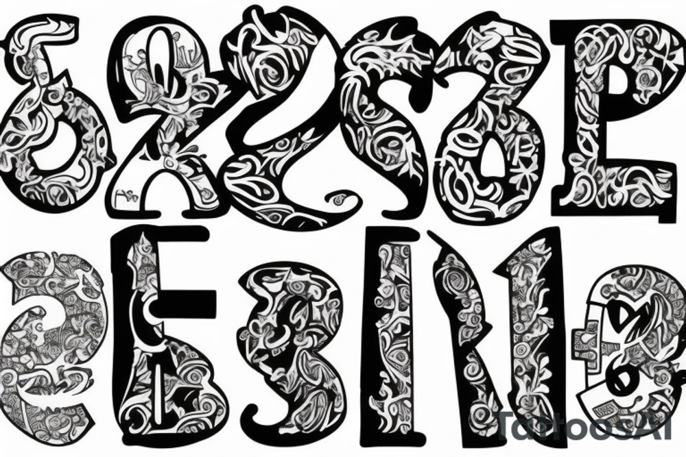 Letter 'Z' tattoo idea