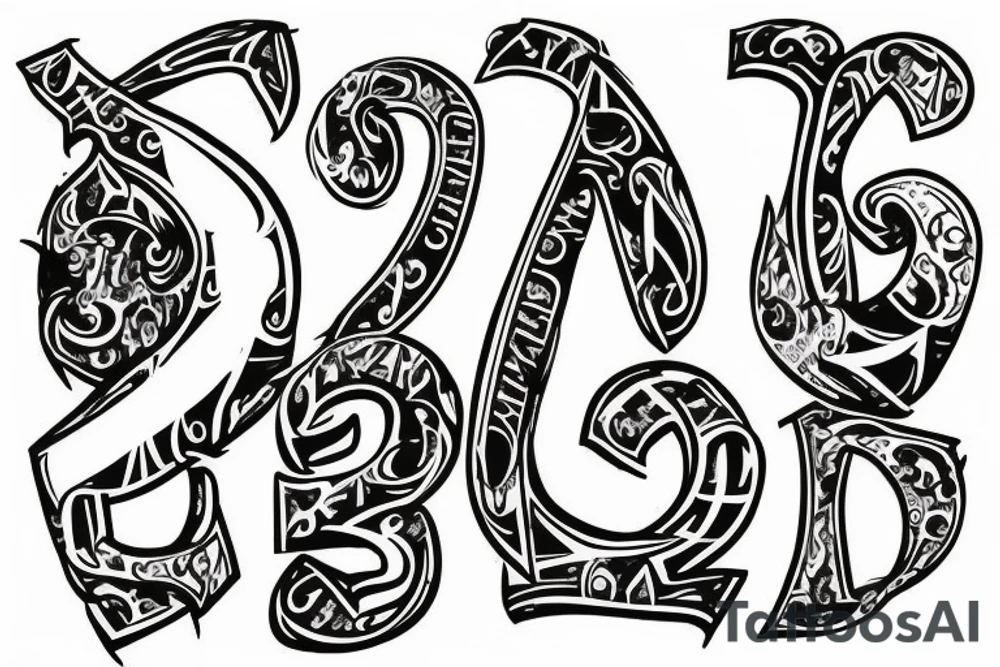 Letter 'Z' tattoo idea