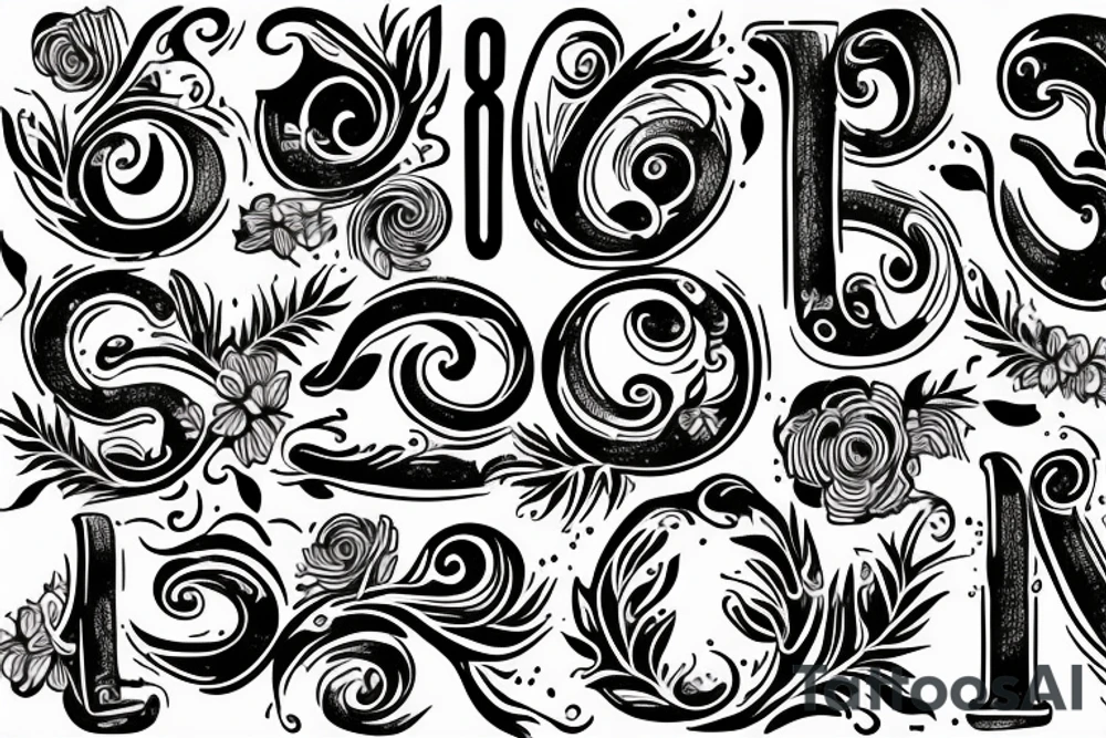 twenty fifth written in cursive tattoo idea