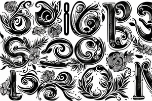 twenty fifth written in cursive tattoo idea