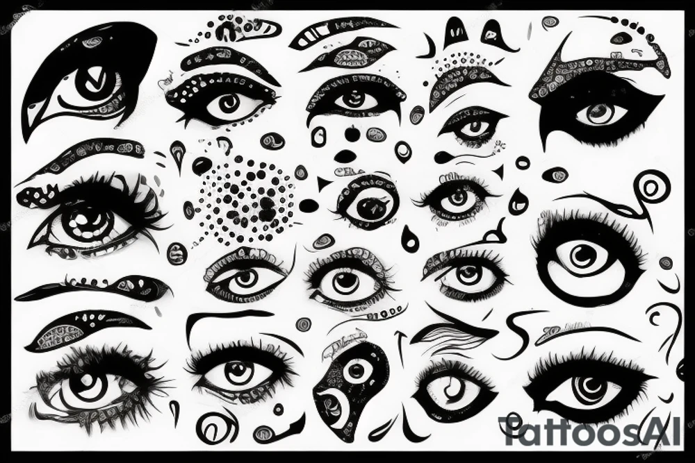 pint of beer and eye tattoo idea