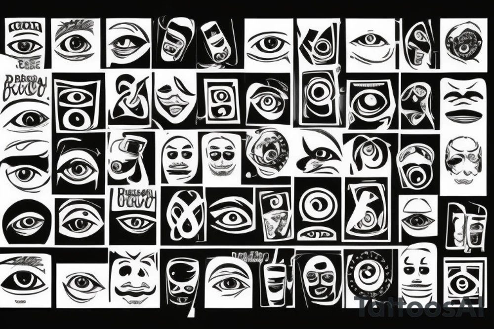 keg of beer with eye tattoo idea