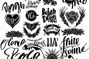Barbed wire lettering tattoo idea