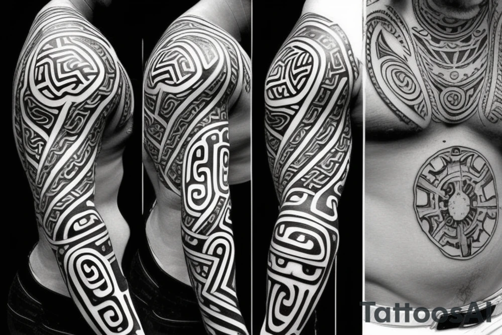 Maori and Star Wars mix tattoo idea