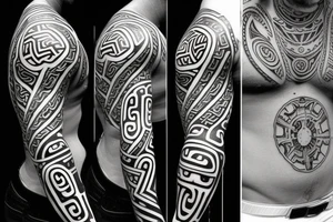 Maori and Star Wars mix tattoo idea